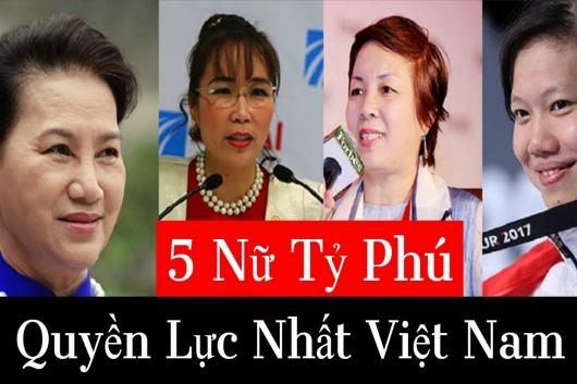 5 Nữ Tỷ Phú Giàu Có Nhất Việt Nam hiện nay