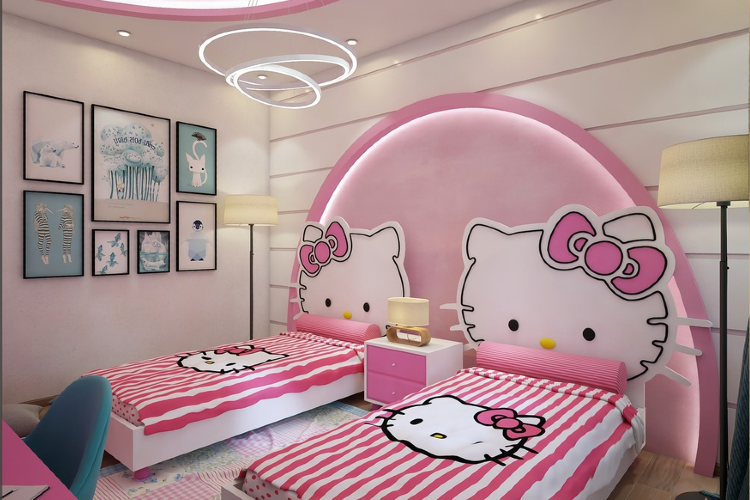 mau-thiet-ke-phong-ngu-hello-kitty-cho-be-gai