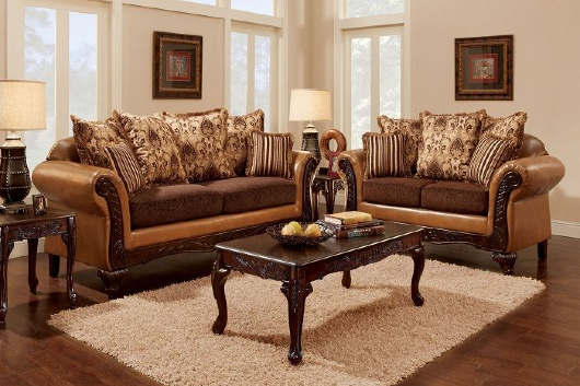 Ghế Sofa 2 Chỗ Thiết Kế Theo Kiểu Châu Âu Phong Cách Cổ Điển