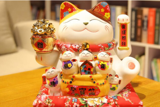 Ý Nghĩa Của Mèo May Mắn Maneki Neko Trong Phong Thủy